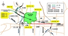 大和西大寺駅高架化と近鉄奈良線の移設計画図